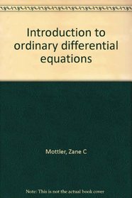 Introduction to ordinary differential equations