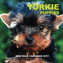 Yorkie Puppies Mini Wall Calendar 2017: 16 Month Calendar