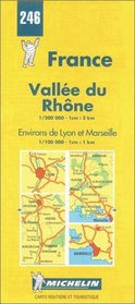 Michelin Vallee du Rhone (Rhone Valley), France Map No. 246