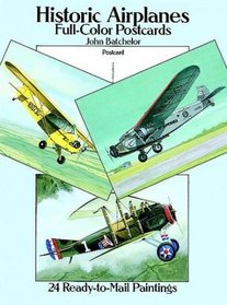 Historic Airplanes: Full-Color Postcards: 24 Ready-to-Mail Paintings (Card Books)