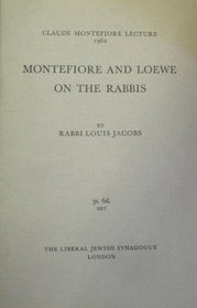 Montefiore and Loewe on the Rabbis (C. Montefiore Lect.)