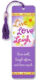 Live, Love, Laugh Beaded Bookmark