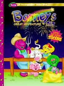 Barney's Great Adventure: A Stu-U-Upendous Sticker Book (Dino-Mite Color/Activity , Vol 1)