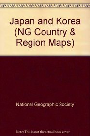 National Geographic Japan & Korea Map: 23 1/4