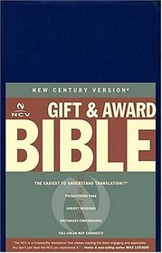 Gift & Award Bible, New Century Version (Blue Leatherflex)