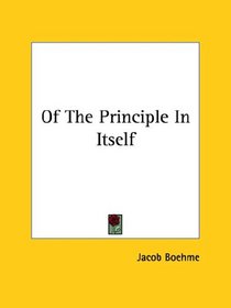 Of The Principle In Itself
