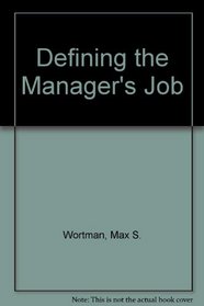 Defining the Manager's Job