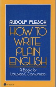 How to Write Plain English