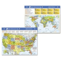 Rand McNally Notebook World and U.S. Map