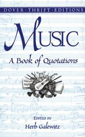 Music: A Book of Quotations (Dover Thrift Editions)
