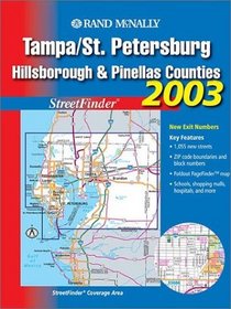Rand McNally Tampa/St. Petersburg, Hillsborough and Pinellas Counties 2003: Streetfinder