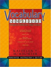Vocabulary Simplified: Strategies for Building Your College Vocabulary
