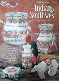 INDIAN SOUTHWEST 9-Piece set PLastic Canvas Patterns