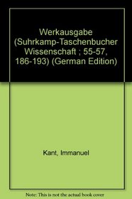 Werkausgabe (Suhrkamp-Taschenbucher Wissenschaft ; 55-57, 186-193) (German Edition)