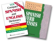 Ultimate Spanish Reference Best Sellers Bundle (Vox Compact Spanish/English Dictionary, Practice Makes Perfect: Spanish Verb Tenses)