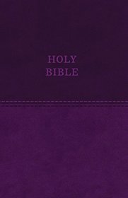 KJV, Value Thinline Bible, Large Print, Leathersoft, Purple, Red Letter Edition, Comfort Print