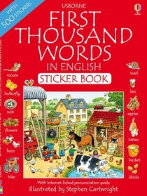 First 1000 Words in English Sticker Book (First Thousand Words Sticker)