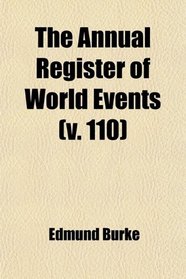 The Annual Register of World Events; A Review of the Year