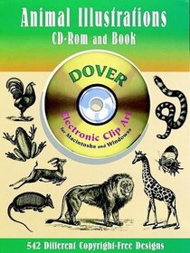 Animal Illustrations CD-ROM and Book (Dover Electronic Clip Art)
