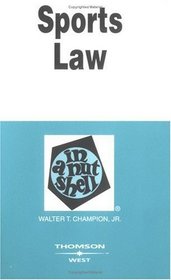 Sports Law in a Nutshell (Nutshell Series)