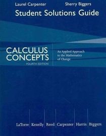 Calculus Concepts Student Solutions Manual