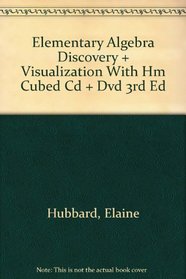 Elementary Algebra Discovery + Visualization With Hm Cubed Cd + Dvd 3rd Ed