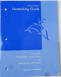 Larson Precalculus With Limits Notetaking Guide Printed