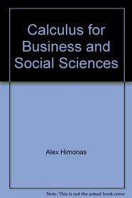 Calculus for Business and Social Sciences