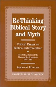 Re-thinking Biblical Story and Myth