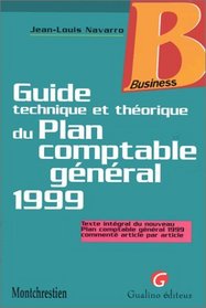 Guide technique et thorique du plan comptable gnral, 1999