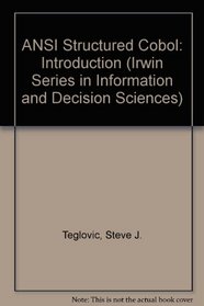 ANSI Structured Cobol: An Introduction (Irwin Series in Information and Decision Sciences)
