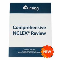 NURSING.com Comprehensive NCLEX Book (2020, review for nursing students, full-color, content + practice questions + answers + cheat sheets)