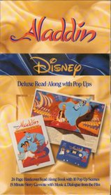 DISNEY'S ALADDIN DELUXE READ-ALONG WITH POP-UPS and CASSETTE