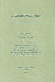 The Complete Works of Voltaire: Dictionnaire Philosophique I Vol 35