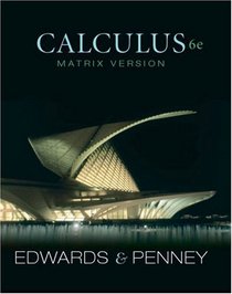 Calculus, Matrix Version (6th Edition)