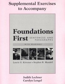 Supplemental Exercises to Accompany Foundations First