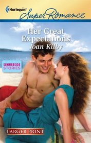Her Great Expectations (Summerside Stories, Bk 1) (Harlequin Superromance, No 1681) (Larger Print)