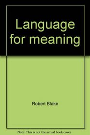 Language for meaning [level aqua]