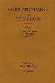 Correspondance fenelon t2 1670-1695