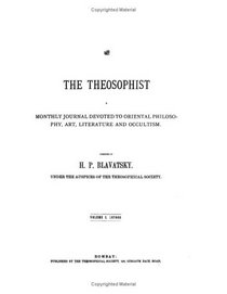 The Theosophist 1879 to 1880