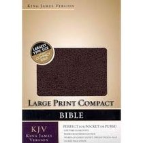 The Holy Bible: King James Version Large Print Compact Black Bonded Leather