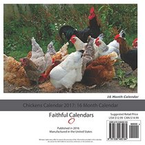 Chickens Calendar 2017: 16 Month Calendar