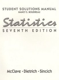 Statistics: Student Solutions Manual