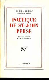 Poetique de St-John Perse (French Edition)