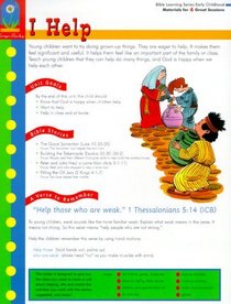 I help (Bible learning series/early childhood)
