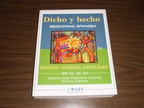 Dicho y hecho Beginning Spanish 7E (SPN 151 152 153 California State Polytechnic University Pomona, California)