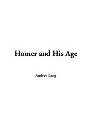 Homer And His Age