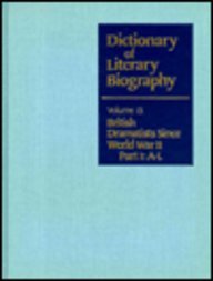 Dictionary of Literary Biography: British Dramatists Since WW II (Dictionary of Literary Biography, V. 13)