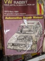 Haynes VW Rabbit, Golf, Jetta, Sirocco, Pick-Up: Automotive Repair Manual (Haynes VW Rabbit, Jetta, Scirocco & Pick-Up Owners Workshop)