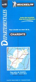 Michelin Charente, France Map No. 4016 (Michelin Maps & Atlases)